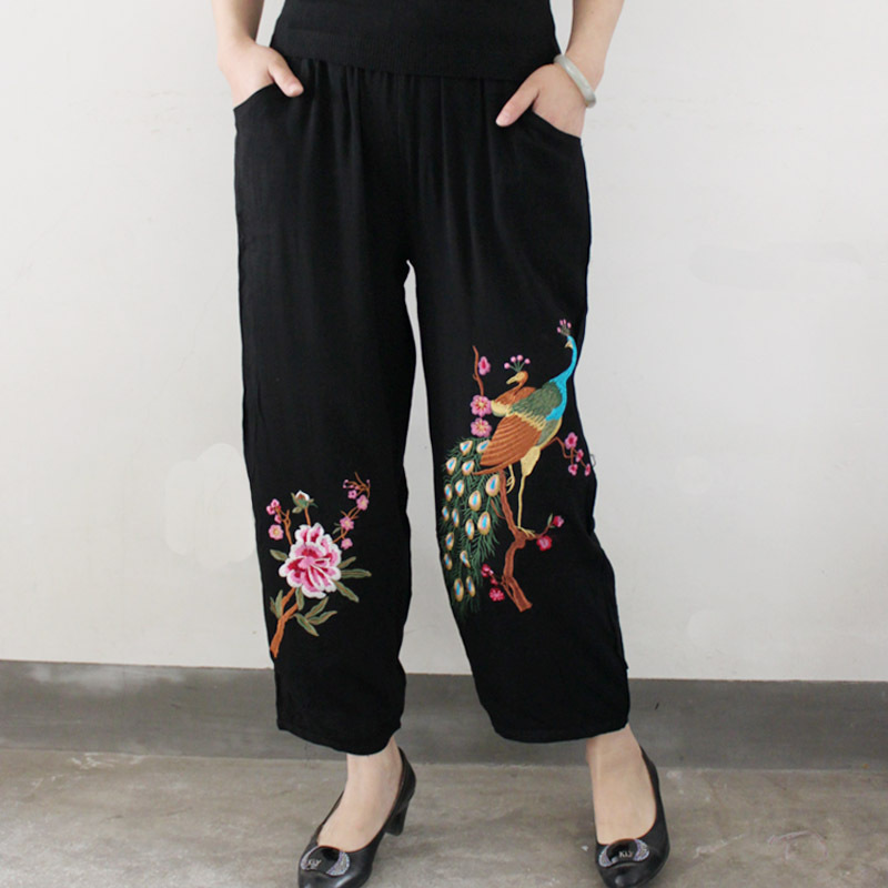 200斤女士中老年服装 2013夏季肥腿加大码胖妈妈9分松紧裤子正品 200斤女士中老年服装 2013夏季肥腿加大码胖妈妈9分松紧裤子正品