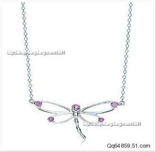 Precio Tiffany Collar / Tiffany / Tiffany / - Diamond mariposa collar de diamante rojo