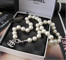 Contador con los modelos de más alta calidad Ch @ nel mijo perla, collar de perlas de doble estándar C en dos colores