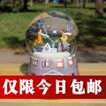 自动旋转下雪花水晶球音乐盒八音盒创意礼品生日礼物女生天空之城