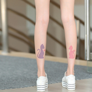 日系性感猫咪假纹身丝袜个性，脚后刺青连裤袜，薄打底袜子夏季