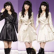 <span class=H>2010</span>秋装新款女士风衣 女 修身 <span class=H>韩版</span>外套 长款 蕾丝花边g
