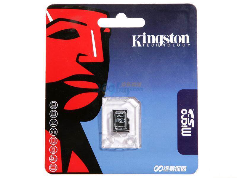 正品行货 金士顿 TF 2G MicroSD TF 手机内存卡