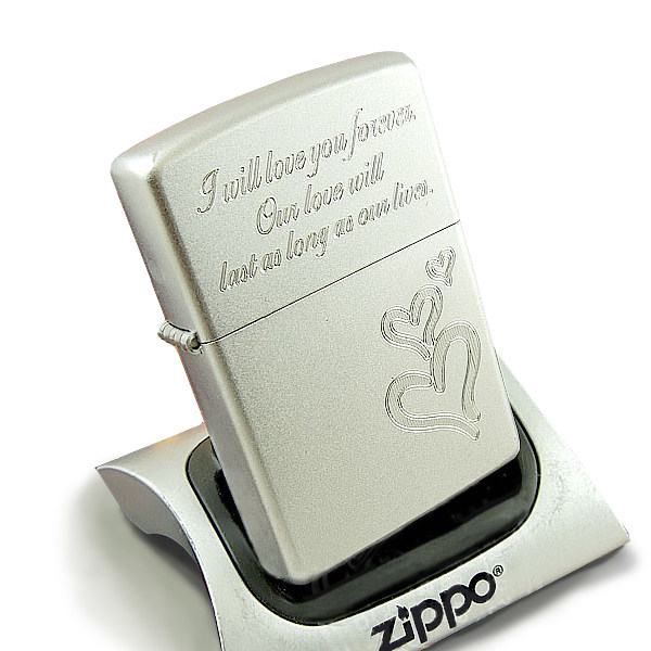 zippo打火机经典烙双刻永恒的爱