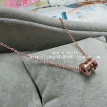 El más alto nivel de Bvlgari Bvlgari Bulgari de 18 quilates de oro rosa collar de pequeños manantiales
