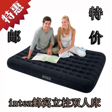 INTEX蜂窝立柱单人加大双人充气床垫气垫床打折包邮