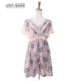 CICI-SHOP 仙！日本dazzlin7月VIVI田园碎花裙蕾丝连衣裙05A019