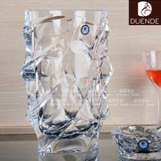 捷克Duende 高档水晶花瓶 玻璃花瓶 不规则艺术花瓶