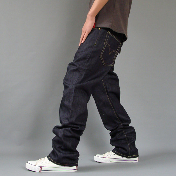 Levi's 乔丹版奢华内衬 纯色 直筒牛仔裤 限量合作版