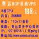 八核 双线VPS 256M 11G