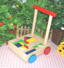 婴幼儿玩具学步车 木多乐积木推车 宝宝益智玩