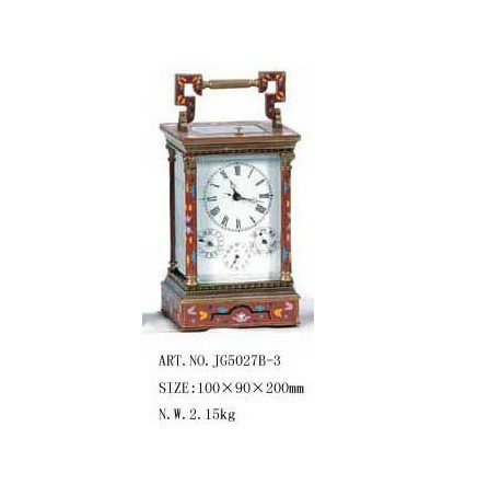 仿古钟表**(四盘六针)**皮套工艺钟表*机械钟表a
