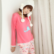 正品2010秋冬季新品可爱贝玲长袖女士休闲家居服/睡衣套装