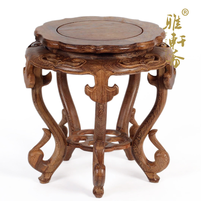 红木仿古室内花盆花架鸡翅木制实木质客厅新中式阳台鱼缸架子底座|ruв категории жилой мебели, рама тип, цветок/несколько - от Buy2taobao.com для оказания профессиональной услуги покупки агента Taobao