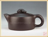 宜兴紫砂茶壶-109高性价比-国家级陈运财-180CC高黑料-龙子龙生