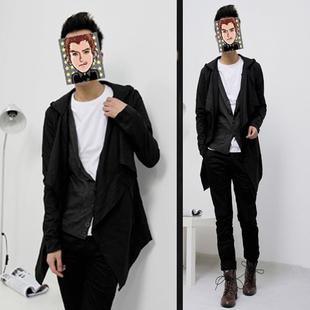 天猫 淘宝商城男士薄风衣 修身大翻领<em>领开衫单</em>