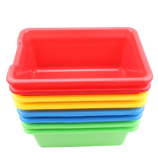 玩具架盒子塑料盒子塑料盆，幼儿园儿童专用收纳盒收纳文具篮球