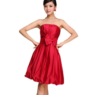Philip bride toast clothing red Delta short Korean belly band wedding wedding dress gown bridesmaid clothing small dress 055