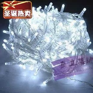  结婚串灯 圣诞节彩灯布置 LED灯 节日装饰 闪灯 50珠 白色
