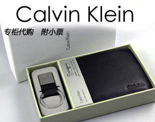  (限时特价包邮)美国正品Calvin Klein CK男士钱包 真皮钱包