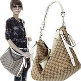 秒杀疯抢 2010新<span class=H>GUCCI</span>帆布女包 手提单肩斜挎包 不参加包邮