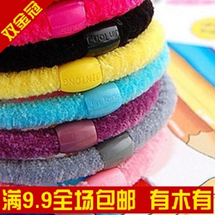Korean hot wild high elastic fluffy candy color/head rope of  ring/ rope (random colors)