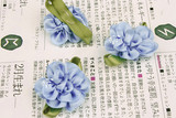 1月新-手工DIY配件.<span class=H>服饰配件</span>.(天蓝色缎带花) --绽放款  2元5朵