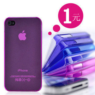 秒杀<span class=H>苹果</span><span class=H>四代</span>iPhone4 ipone4S壳子 <span class=H>手机</span>套壳 超薄磨砂外壳 保护套