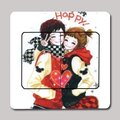三金冠 创意家居 Happy快乐情侣DIY开关贴/涂鸦墙贴/彩色墙贴 5g
