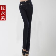 <span class=H>百斯盾</span>款特价2012新款<span class=H>正品</span>牛仔裤<span class=H>女裤</span>子韩版显瘦长裤高腰直筒裤