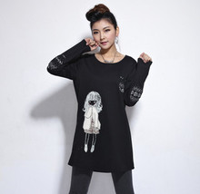 ZCB31-2012春秋装女款 韩版圆领卡通印花长袖长款T恤2930#