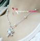 韩国官方网满钻蝴蝶结珍珠项链