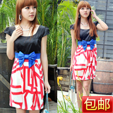 【<span class=H>VERO</span> MODA 2010专柜正品】腰间蝴蝶结短袖连衣裙 310207058