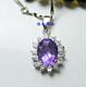 S925银紫晶(6 8)吊坠