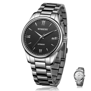  【官方直营】罗西尼手表不锈钢机械机芯男表R5507 2色 特价情侣表