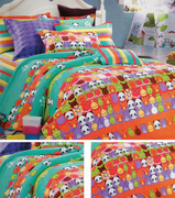 处理 纯棉儿童床品布料 可爱熊猫 卡通动漫 可定制床品 床单
