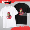 复仇者联盟  BABY-marvel  钢铁侠 IRON MAN T恤 黑白2色 Q版