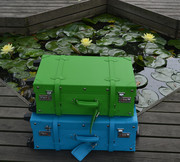 手工箱糖果绿色复古拉杆，箱包旅行箱子母箱登机箱20寸24寸28寸
