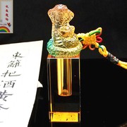 胎毛纪念品diy水晶琉璃胎发印章 宝宝出生创意礼物脐带章胎毛章蛇