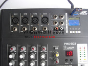 pmx802调音台 4路带功放调音台 usb显示屏调音台