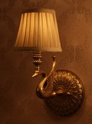 高端全铜客厅书房过道欧式纯铜壁灯 奢华灯饰 单头床头灯壁灯饰具