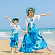 波西米亚胖mm宽松吊带，连衣裙海边泰国度假沙滩，裙显瘦母女裙子