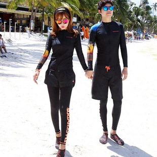 2021潜水服情侣水母衣，海边度假防晒分体，速干沙滩浮潜泳衣套装