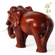 越南红木象木雕大象工艺品摆件 木质雕刻象实木象家居玄关摆设