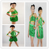 荷叶娃娃儿童舞蹈演出服舞台表演服装 绿色亮片服/量身
