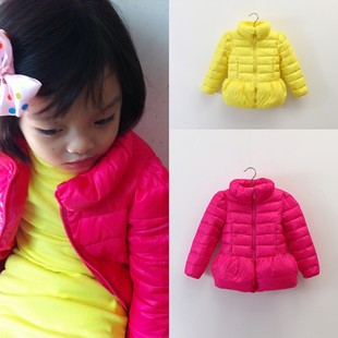 韩版童装儿童女童加厚羽绒棉外套棉衣棉服冬装保暖服欧美款