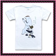 白熊咖啡厅 馆 动漫 熊猫 白熊 企鹅 莫代尔短袖 长袖T恤文化衫