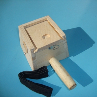 诗情艾意纯实木木制单孔实木灸盒温灸器艾灸盒 艾绒 艾柱专用艾盒