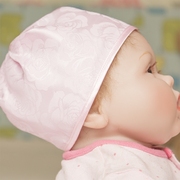 土村庄胎帽新生儿帽子真丝夏季薄款婴儿帽0-3个月，宝宝帽子满月帽