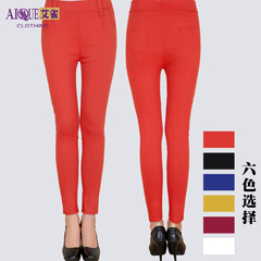 中老年女裤妈妈装打底裤松紧腰弹力小脚裤中年